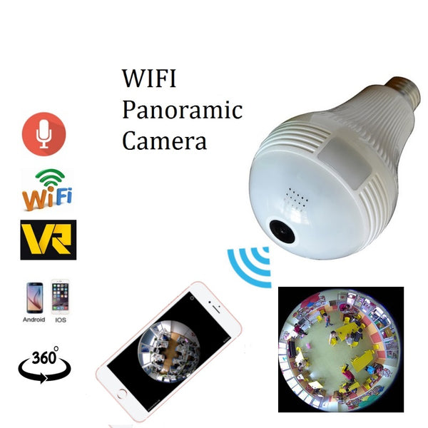 Panoramic Wireless Camera - Wifi 360 Degree Light Bulb