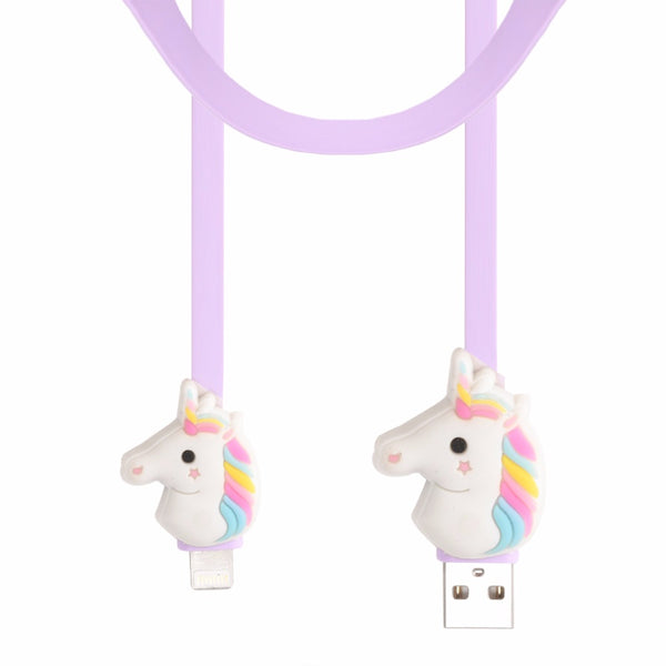 Rainbow Unicorn USB Cable For Android & iPhone